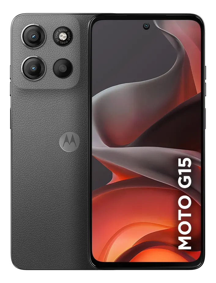Smartphone Motorola Moto G15 - 256gb 12gb (4gb Ram+8gb Ram Boost) E Camera 50mp Com Ai E Night Vision Bateria De 5200 Mah Tela Fhd+ 6.7 Com Superbrilho Nfc - Grafite